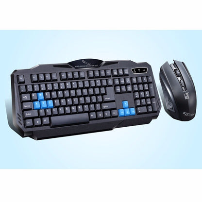 1 Set Of Durable Fashion Colorful Ergonomical Designed Wireless Black Keyboard Mouse Combos For Office & Home Computer Gam